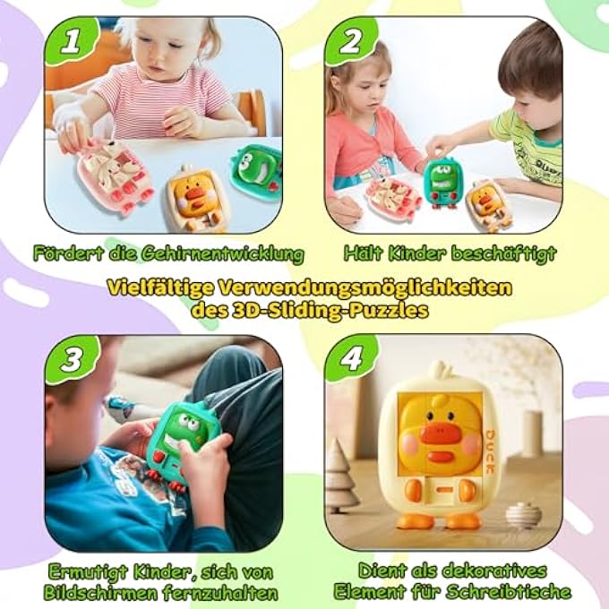 3D SLIDING PUZZLE CHILDREN'S TRAVEL GAMES FROM 3 4 5 6 YEARS AEROPLANE CAR RIDE ACTIVITY FIDGET TOYS SET PUZZLE GAMES PATIENCE GAMES EDUCATIONAL TOY BIRTHDAY GIFTS FOR GIRLS BOYS (PACK OF 3) - Image 3